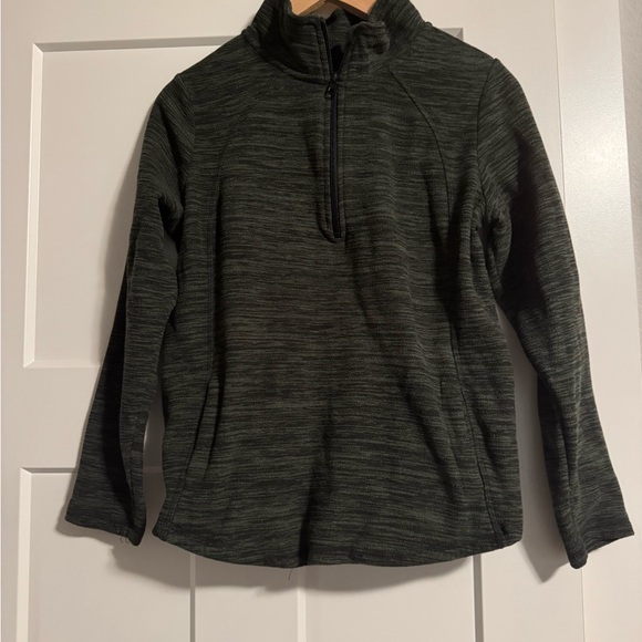 Dark Green Quarter-zip Sweater - Picture 2 of 5